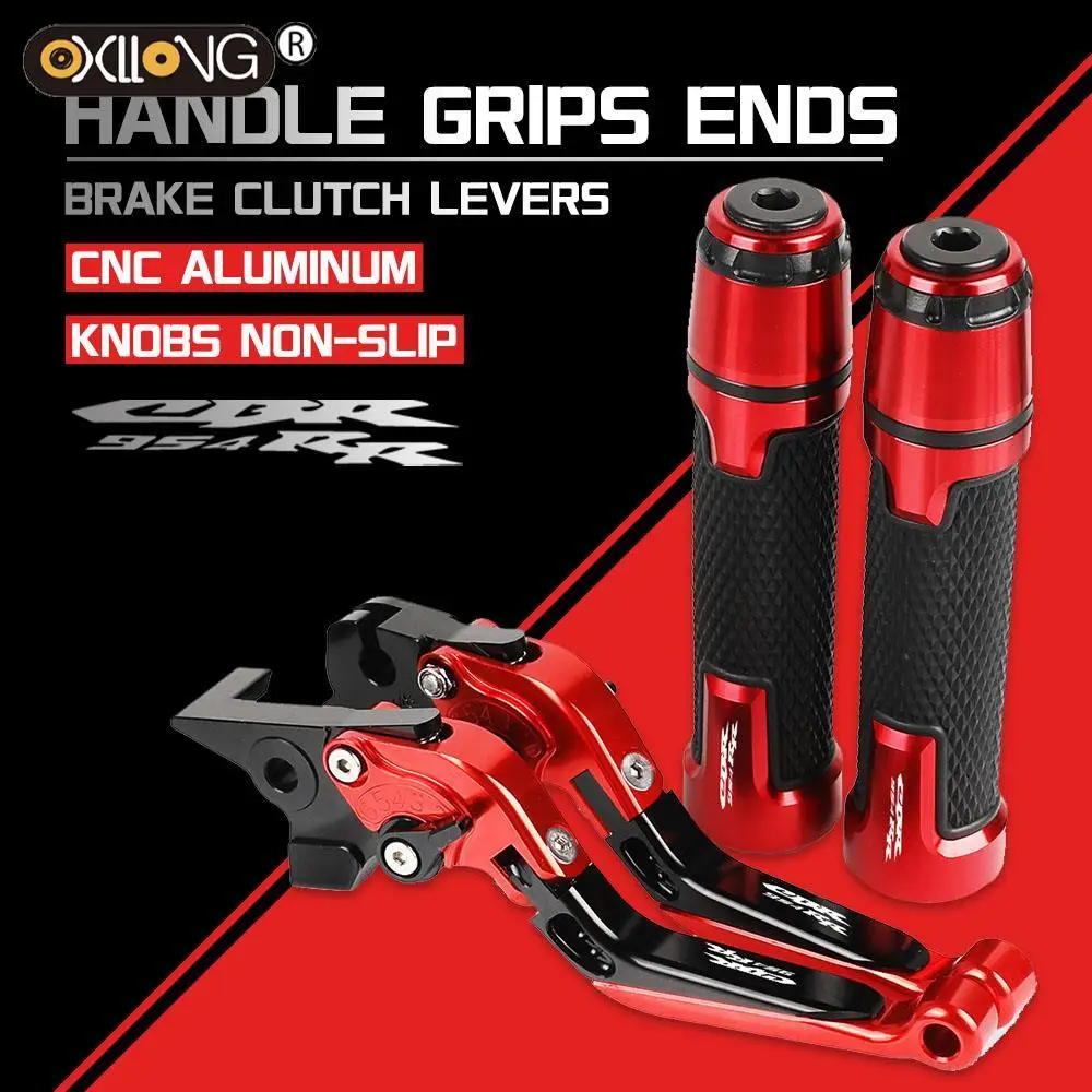 

CBR954RR 2002-2003 Motorcycle CNC Brake Clutch Levers Handlebar knobs Handle Hand Grip Ends FOR HONDA CBR954RR 2002-2003