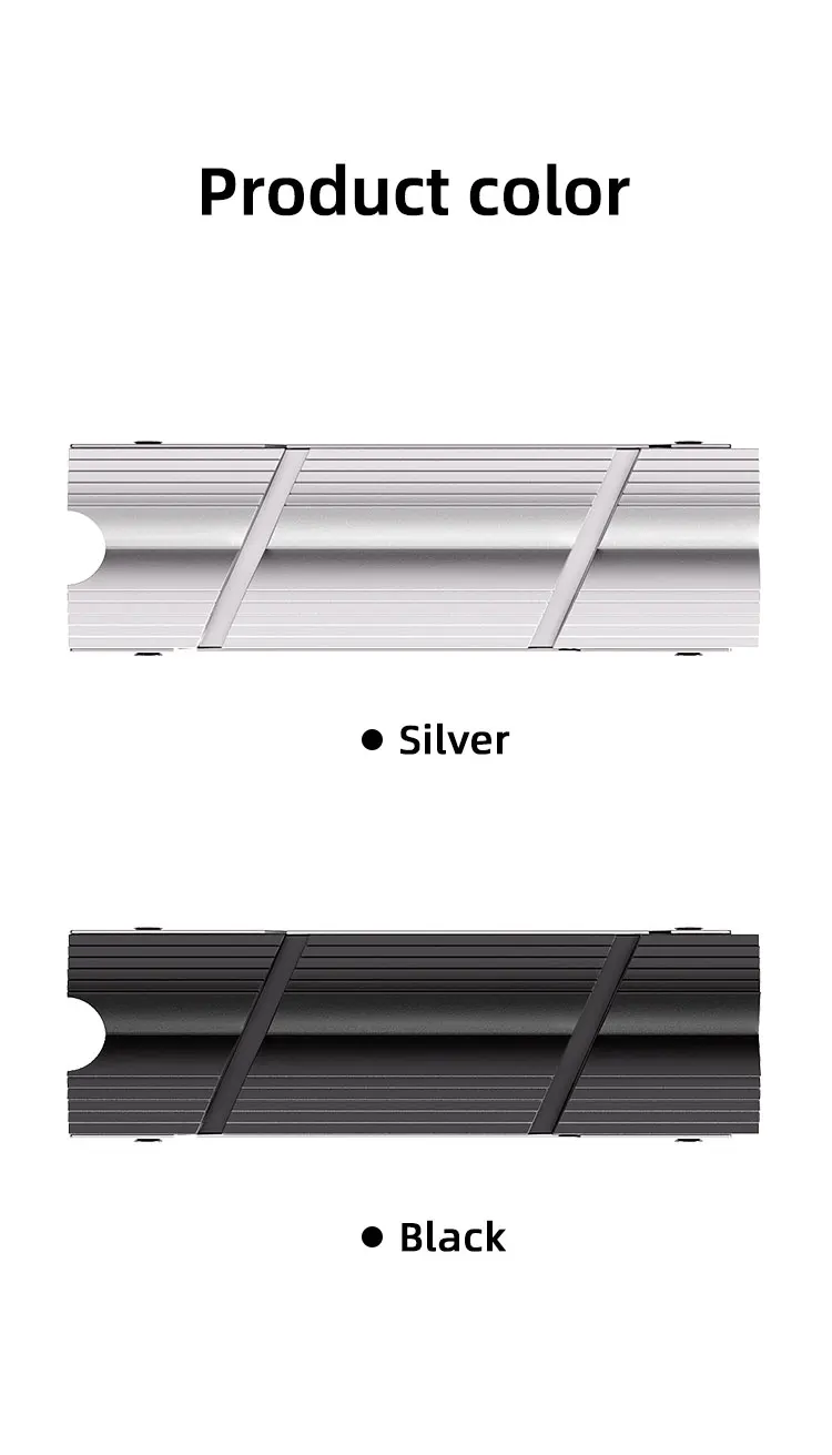M2-9 M.2 2280 SSD Heatsink, Double-Sided Heat Sink, with Thermal Silicone Pad fo