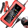 Large Screen Car Battery Charge 12V 6A Battery Charger Smart Fast Charging for Car Batteries  For Car Motor AGM GEL WET etc.