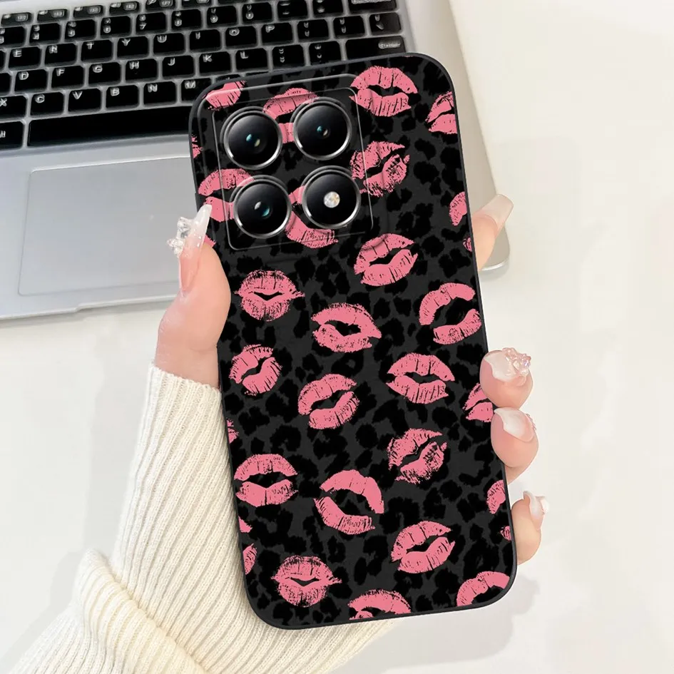 Lovely Cartoon Panda Soft Liquid Silicone Shockproof Phone Case