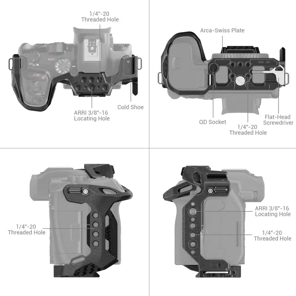 SmallRig 4003 Black Mamba Cage For Canon EOS R7