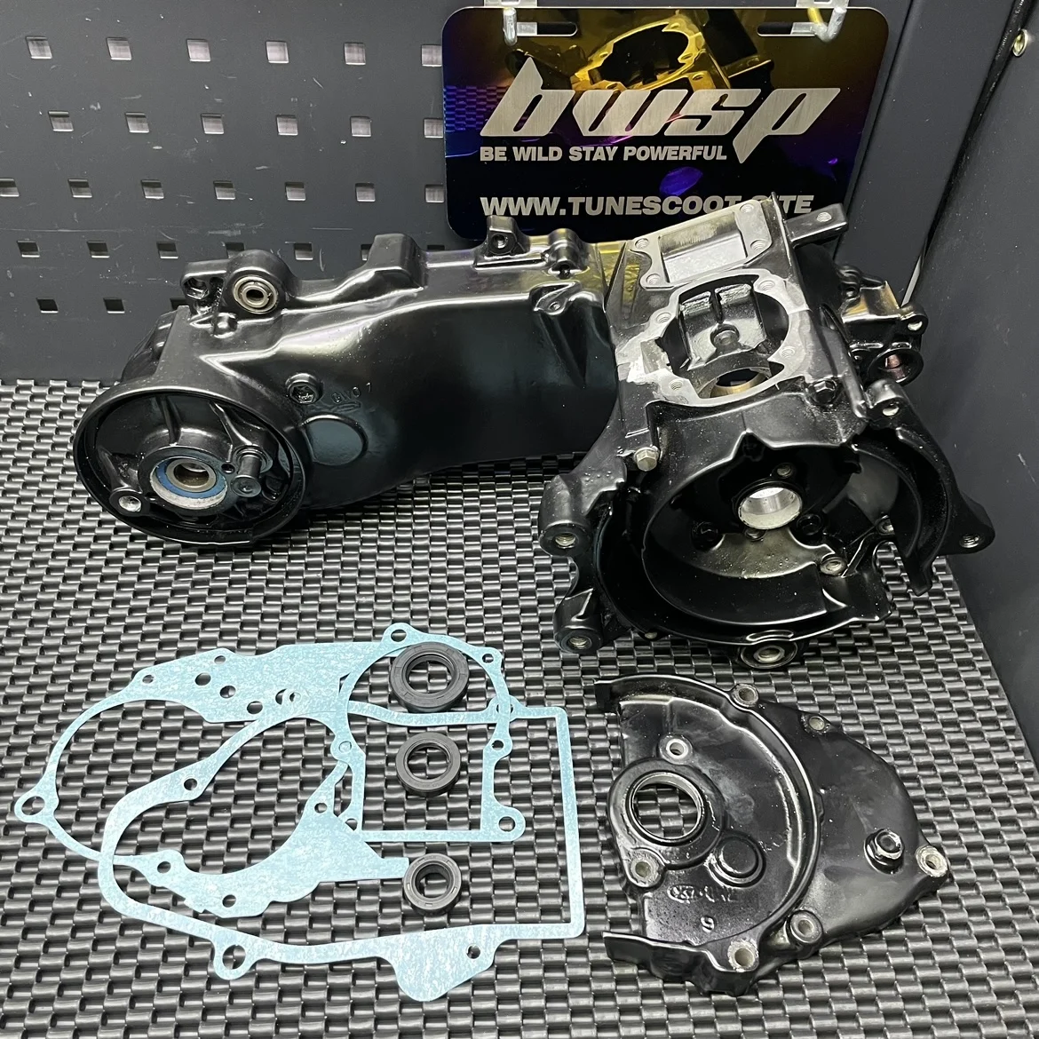 Dio50 Af18 Engine Case For 125cc Modification With Gears Box Lid and Gaskets