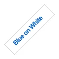 Blue on White