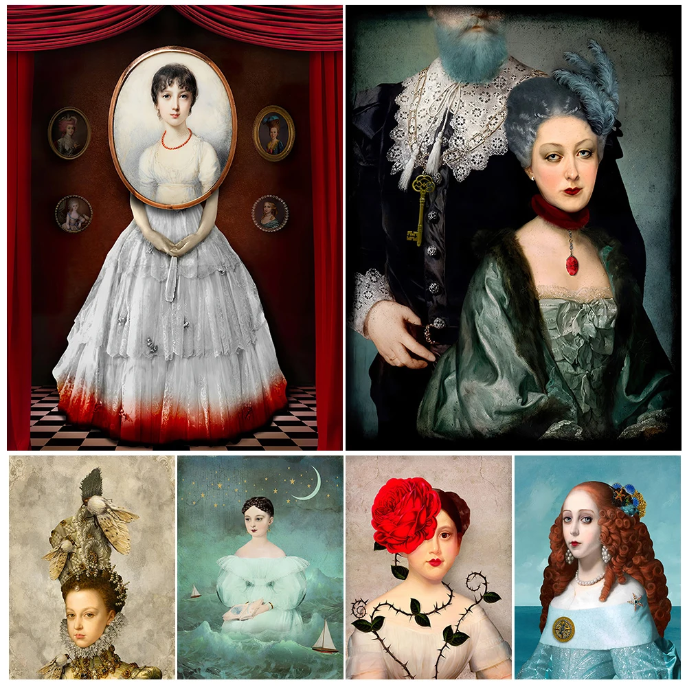 

Parasitic Evil Spirit Dark Creepy Art Poster And Print Horror Girl Gothic Abstract Wall Art Canvas Painting Home Decor Unframed