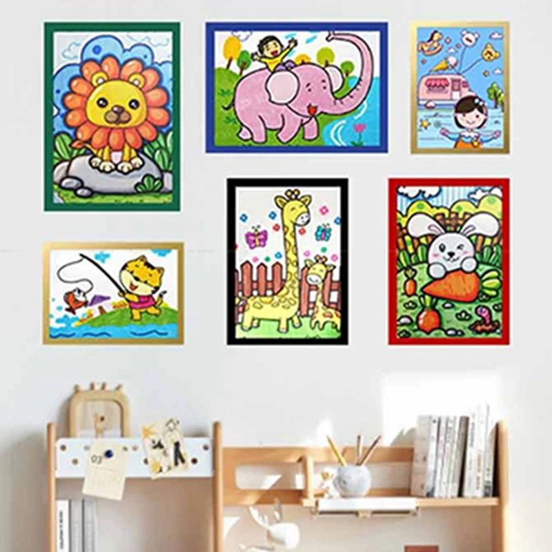 Magnetic Picture Frame Diamond Art Frames 8K A4 A3 Poster Certificates Photo Display Rack Poster Holder Protective Film Decor