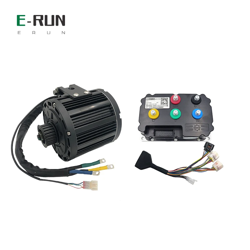 

QS 138 90H 4KW Peak 10KW PMSM Mid Drive Motor 100KPH with72V 270A Fardriver ND72530 For Motorcycle