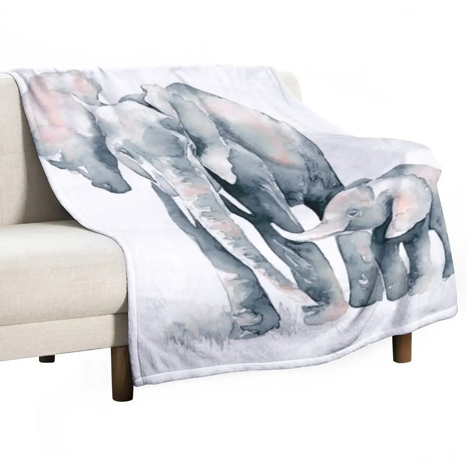 

Mother and Baby Elephant Throw Blanket Sofa Soft Big Extra Large Throw Softest Blankets