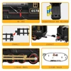 RC Train Toys Simulation Train Remote Control Retro Steam Electric Stepless Speed Control Remote Smoking Train Children's Toys 5