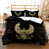 Mystery Egypt Egyptian Golden Anubis Print Bedding Set Duvet Cover with Pillowcase Comforter Bed Single Twin Full Queen Kid Gift 2