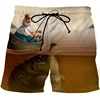 3D Landscape Fish Summer Pants Sports Beach Pants Animation Printed Comfortable Casual Quick Dry Men's Surf Pants Fitness  2023 5