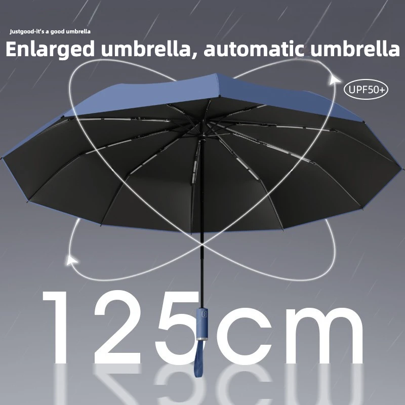 125CM Windproof Automatic Folding Umbrella Sun UV Protection UPF50+ for Man and Women folding umbrella automatic umbrella wind resistant umbrella sun umbrella windproof umbrella
