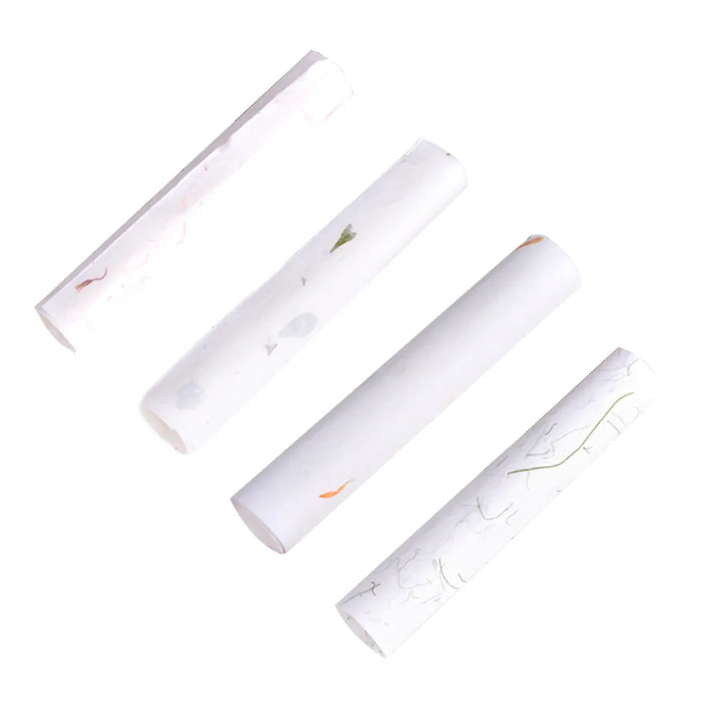 40Pcs 중국 서예 시트 수제 식물 쌀 종이 고대 스타일 편지 용지 그림 쓰기 및 공예에 적합