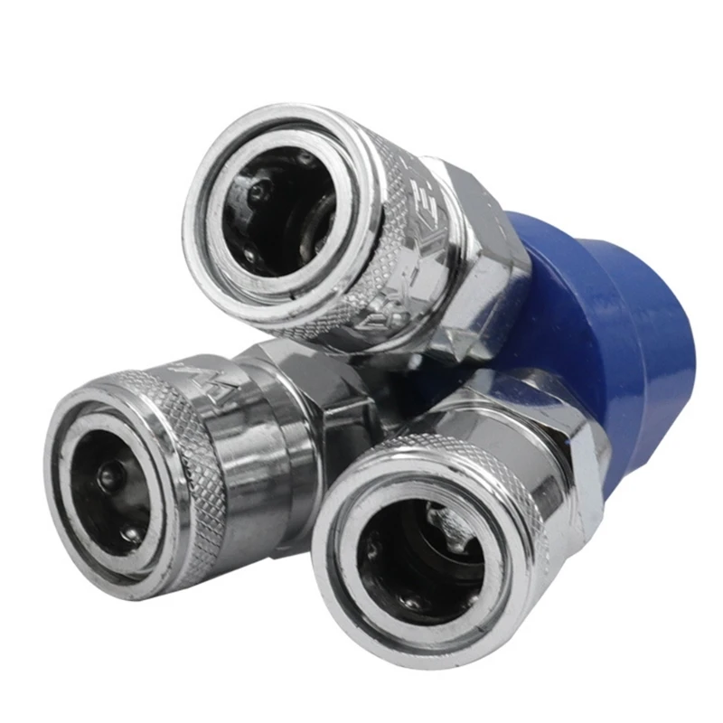 

Pneumatic Fitting Air Compressor C Type Quick Coupler Coupling For Pump Tool Manifold Multi Splitter 3 Way Quick Fitting