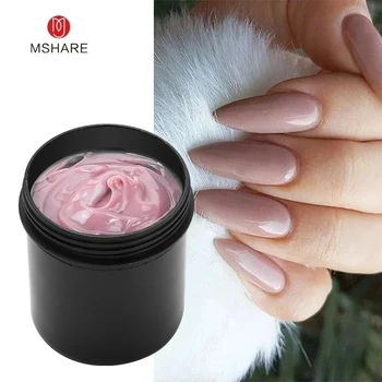 MSHARE 150ml Jelly Gel Builder Crema gel per estensione unghie Copertura media morbida Ombra Rosa Bianco Gel rigidi per unghie UV a estensione rapida 1