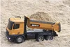 Multifunction 2.4GHz 10 channel Remote Control Truck Dump self-discharging metal Auto Demonstration LED Light RC car Toy gift 1