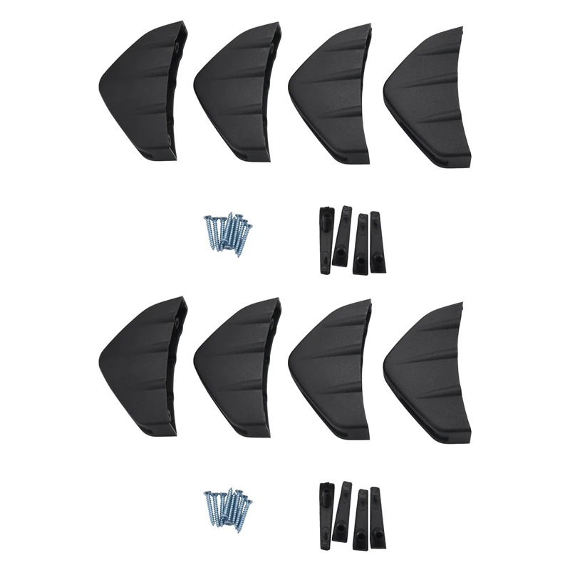 8Pcs Universal Car Rear Bumper Lip Diffuser Shark Fin Style Car Back Bumper Spoiler Lip Splitter Car-Styling Accessories 1