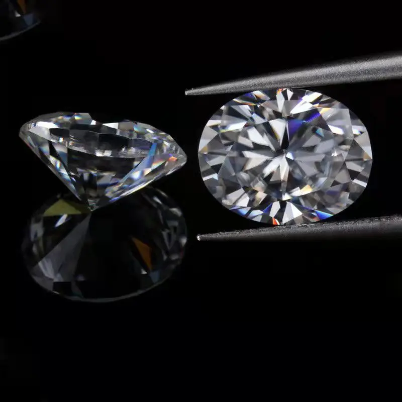 1ct(5*7mm) Oval Cut Moissanite Loose Stone D Color Lab Grown Super White Certified Ellipse Oval Moissanite gemstone