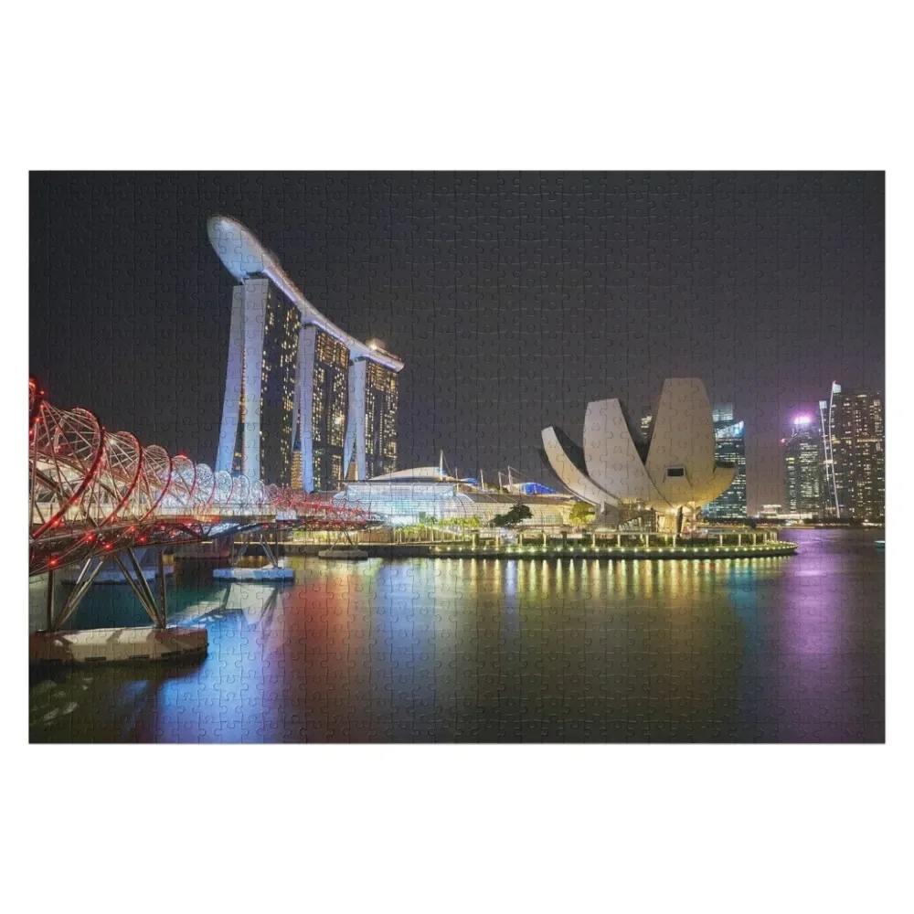 Singapore Gardens by the Bay Cityscape Skyline Architecture Jigsaw Puzzle Personalized Name Photo Personalized Gifts Puzzle architecture in asmara