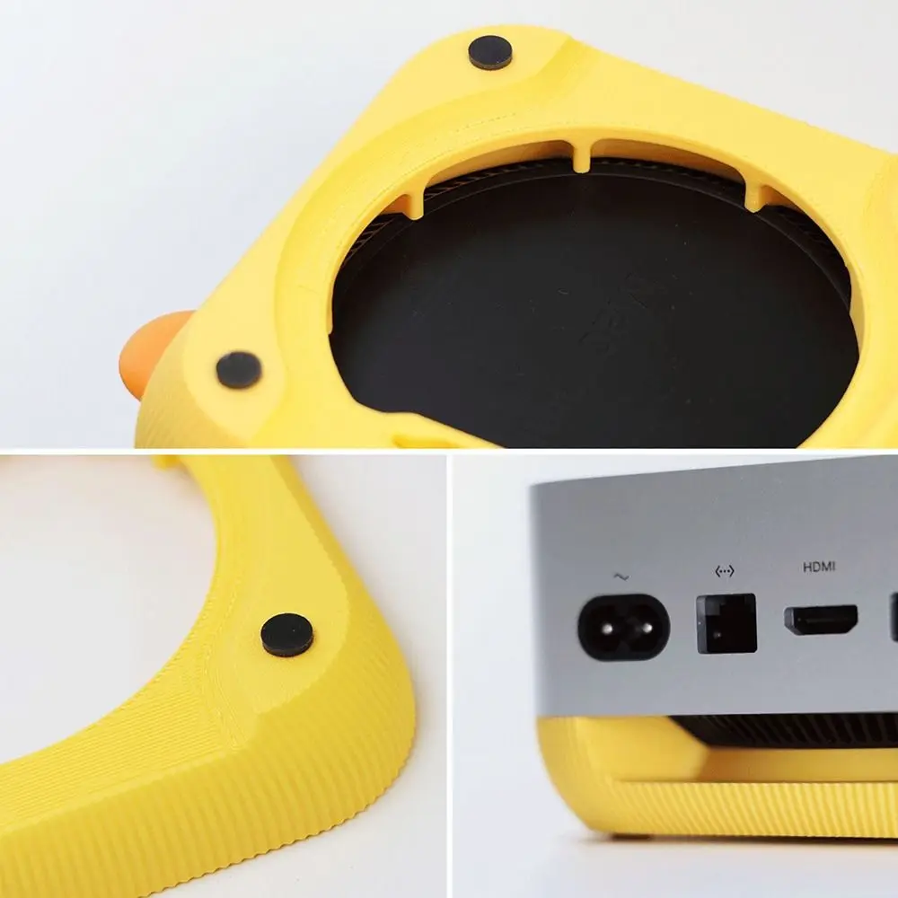 3D 프린팅 컴퓨터 베이스 전원 버튼 전면 방진 브래킷 열 방출 Macmini M4용 멀티 컬러 호스트 액세서리