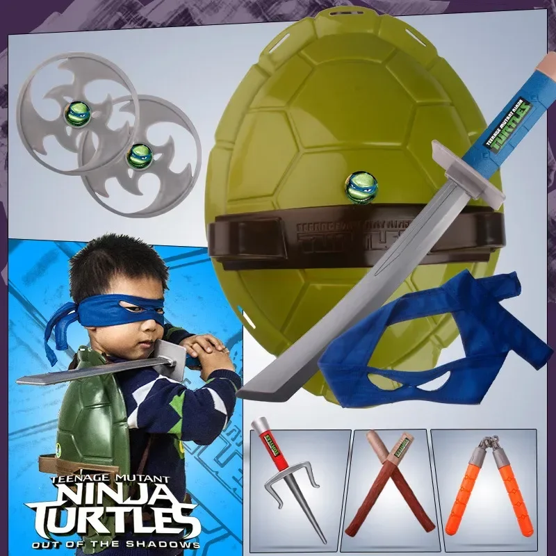 

New Children Cosplay Teenage Mutant Ninja Turtles Turtle Shell Props Children's Parties Dinner Party Cos Play Costumes Supplies