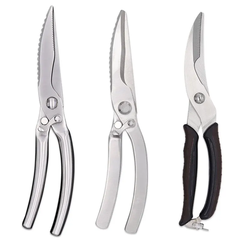 

Stainless Steel Sharp Blade Household Comfort Handle Cutting Tool Seafood Chicken Bone Scissor Kitchen Accessories