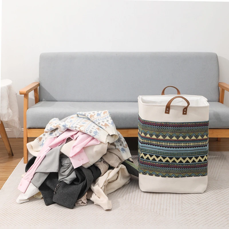Large Capacity Portable Laundry Basket, Dirty Clothes Basket, Fabric Baskets for Bedroom, Folding Storage Box, Storage Box, 2024 2