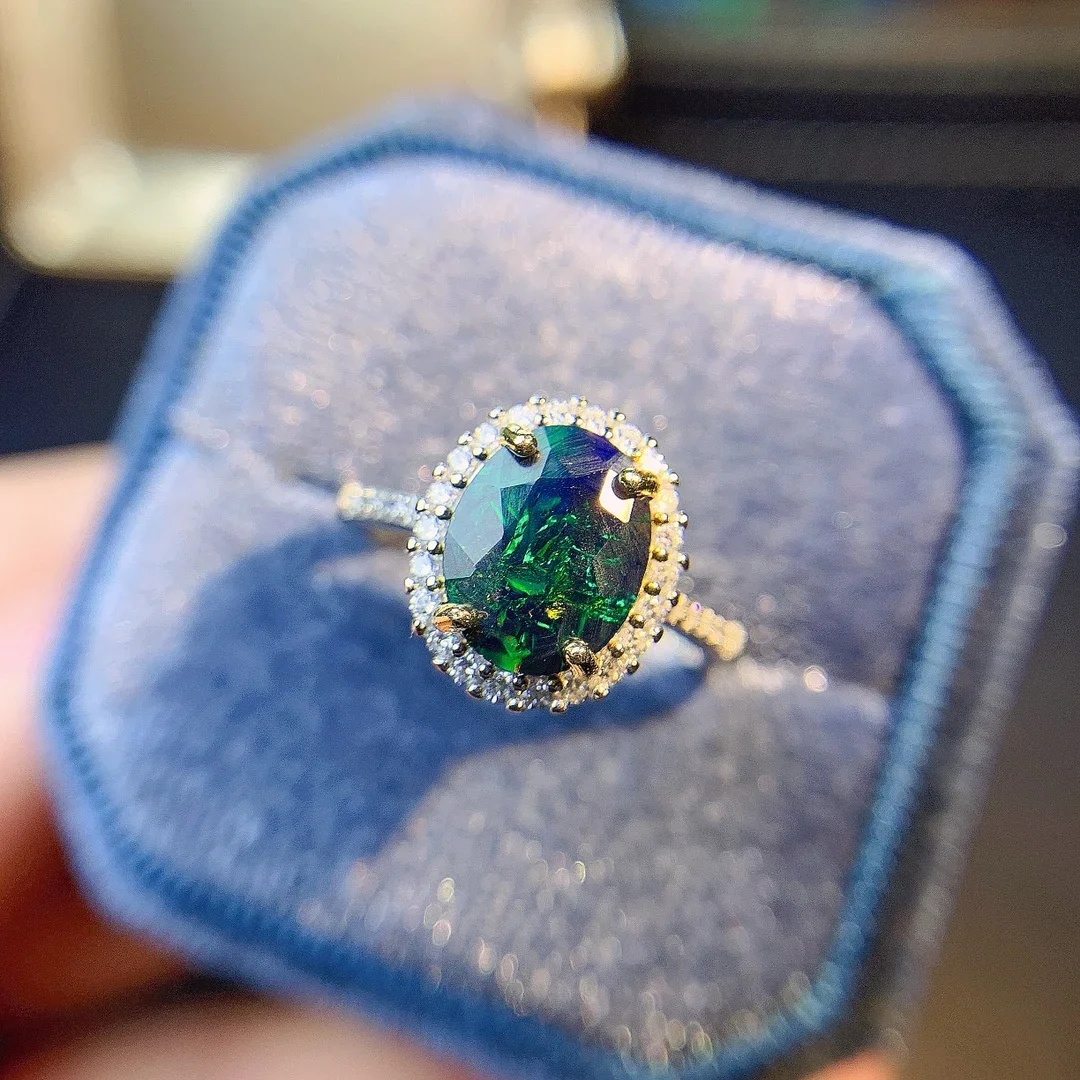 S925 Sterling Silver Black Opal Natural Gem Jewelry Ring Women's Luxury Women's Necklace with free Christmas shipping S925 Sterling Silver Black Opal Natural Gem Jewelry Ring Women's Luxury Women's Necklace with free Christmas shipping