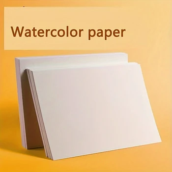 25 fogli, carta da acquerello da 300 g, adatta per pittura professionale, carta spessa per acquerello, disegno, origami e scuola d'arte 1