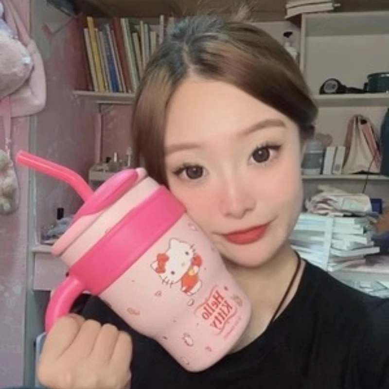 

Sanrio 700/1200 мл My Melody Hello Kitty Cinnamoroll полачко Hangyodon бутылка для воды кавайная бутылка для воды Девочка Аниме детский подарок