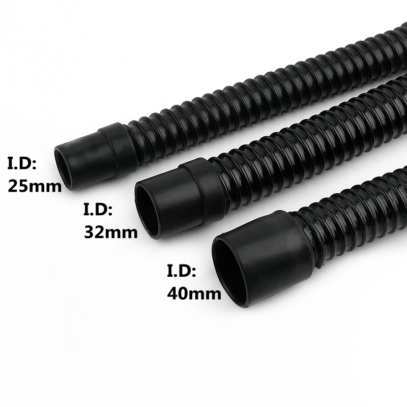 Aquarium Corrugated Pipe I.D 20/25/32/40/50mm Length 0.3~1.5M Durable Fish Tank Inlet Outlet Joint Aquarium Water Pipe Supplies aquarium water pipe