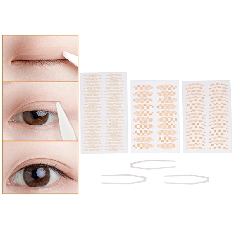 Double Eyelid Stickers 200pcs Invisible Transparent Self Adhesive Double Eye Tape Ladies Eye Makeup Tools