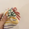 Small Corduroy Coin Purse Key Earphone Drawstring Storage Bag Women Girls Jewelry Lipstick Cosmetic Tote Rope Pouch String Bags 2