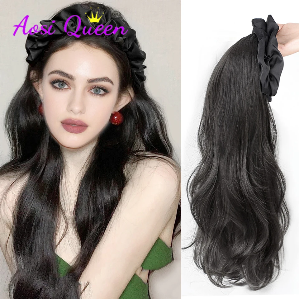 Half Headband Hair Half Wig Hair Band Wigs Headband Hat Wigs