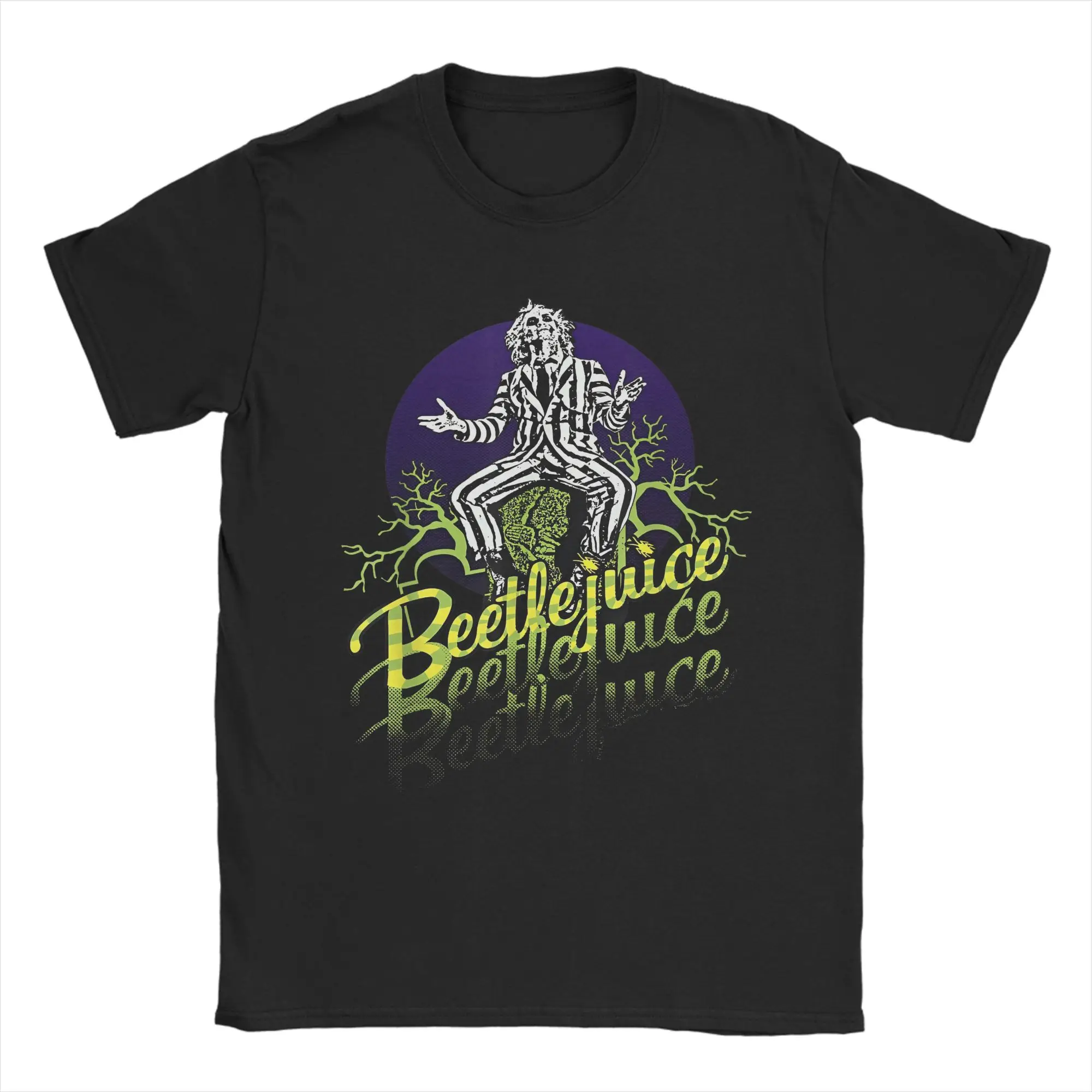 B-Beetlejuice T-Shirts für Männer und Frauen, 100% Baumwolle, Lustige T-Shirts mit Rundhalsausschnitt, Kurzarm-Shirts, Sommerkleidung