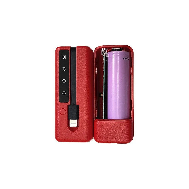 1*18650/18700/20700/21700 Батарея Зарядное устройство Тип-C Порты USB Мощность банк чехол