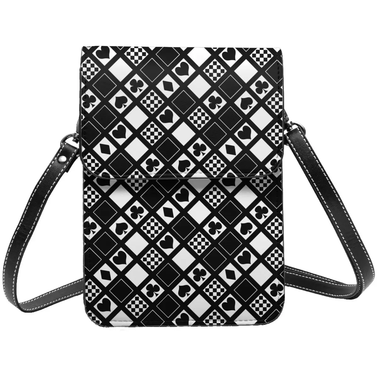 

Casino Playing Cards Shoulder Bag Casino Playing Cards Female Fashion Mobile Phone Bag Stylish Leather Business Bags