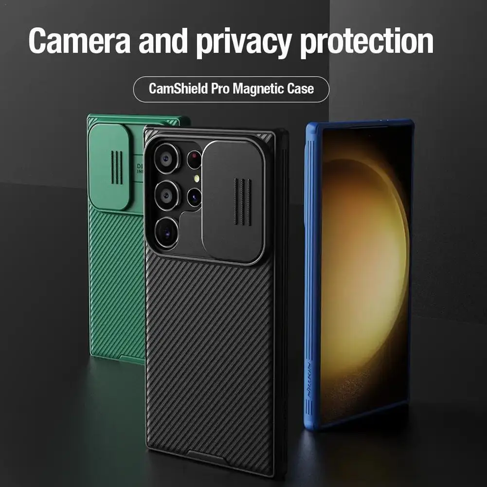 

Черный зеркальный чехол NILLKIN для Samsung S24 Series, зеркальный чехол для Samsung S24/S24 Plus/S24, сдвижная крышка с ультраобъективом