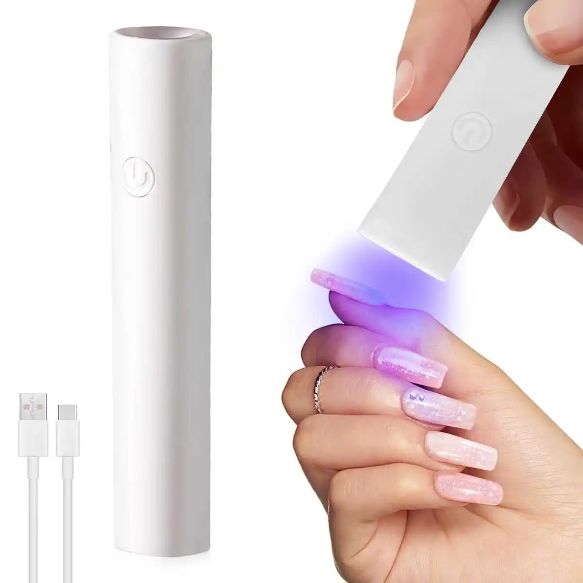 휴대용 미니 빠른 건조 USB 네일 드라이어 기계 가정용 광선 요법 도구 UV LED 네일 램프 젤 폴리쉬 네일 아트 도구 가정 여행용