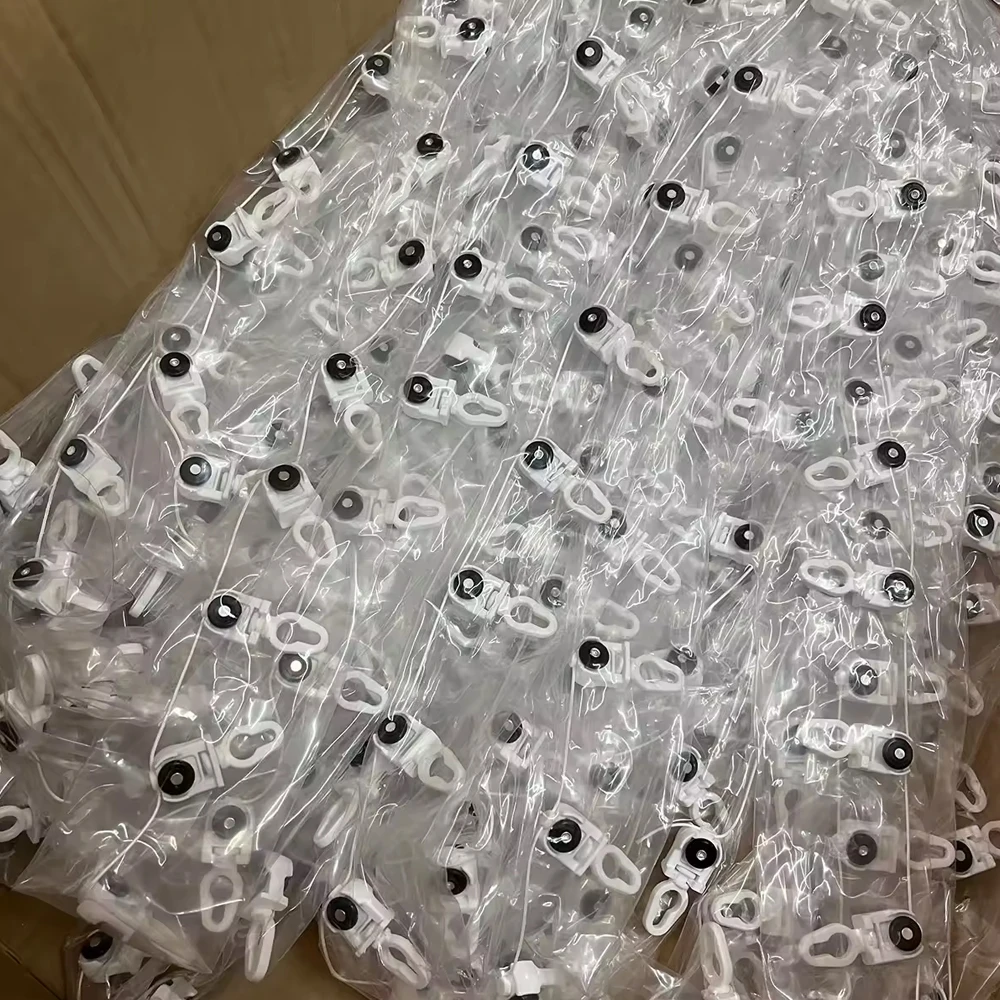 트랙 액세서리 및 폴 액세서리용 레일 S 웨이브 디자인의 리플 폴드 커튼 러너