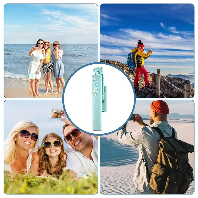 Detachable Tripod Alloy Portable Bluetooth Selfie Stick Tripod With Remote 360-Degree Rotate Remote Cell Phones Stand for IPhone