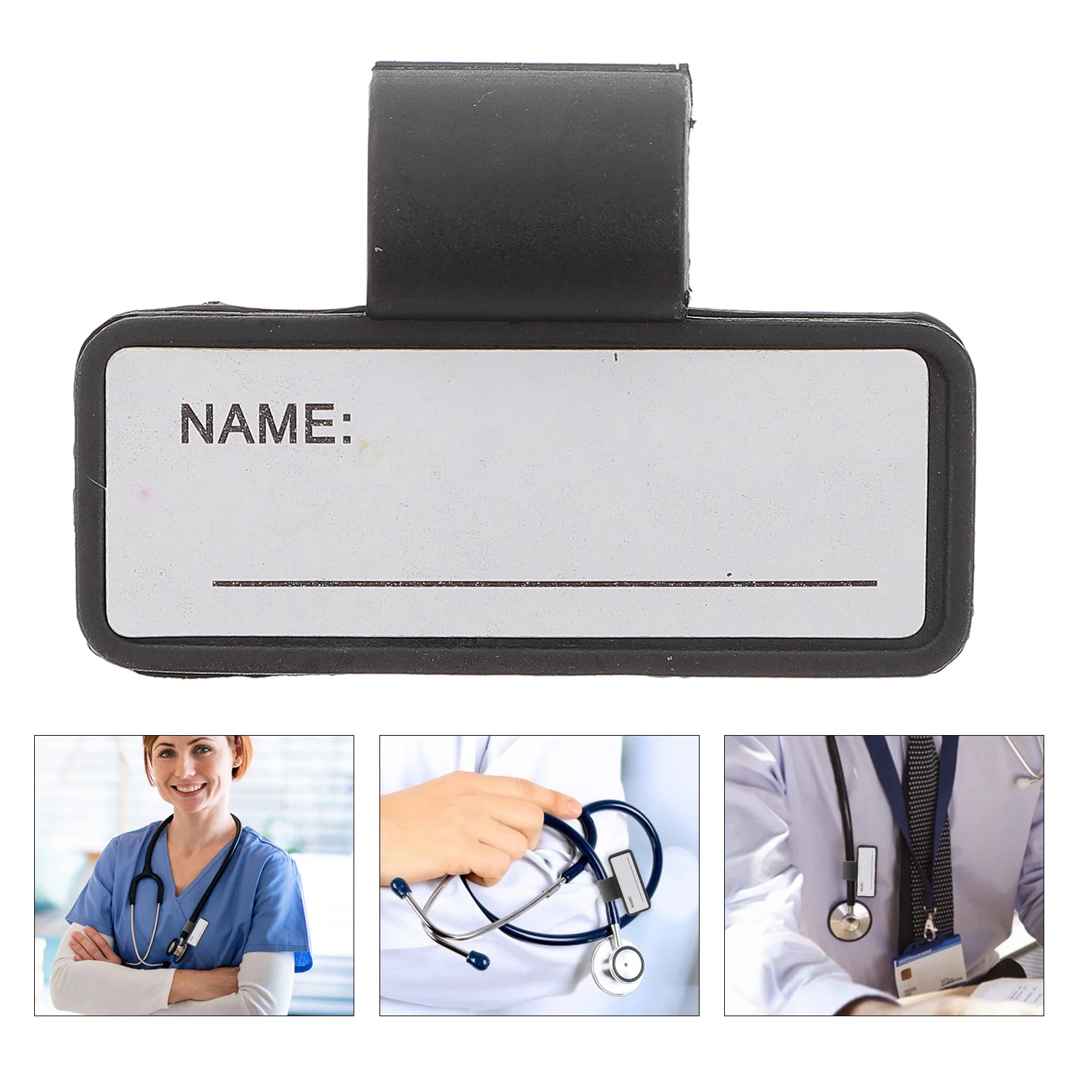 8 Placas Identificativas Magnéticas Ziyonix - Badges Metálicos Con Imán Fuerte Para Ropa Y Uniformes Sin Perforar
