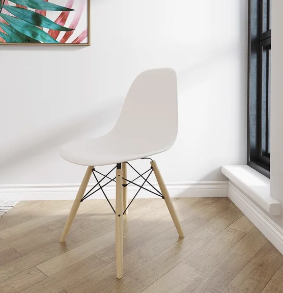 Modern Dining Chairs Mid-Century Ergonomic High Back Kitchen Chairs For Dining Room Home Office Contemporary Furniture Decor