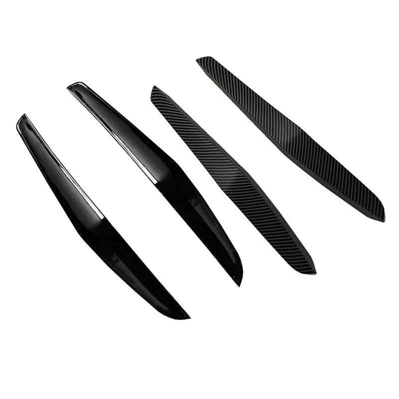 Front Bumper Lip Splitter Fin Air Knife Auto Body Kit Car Spoiler For Honda Civic FK8 Si Type-R 2019-2021