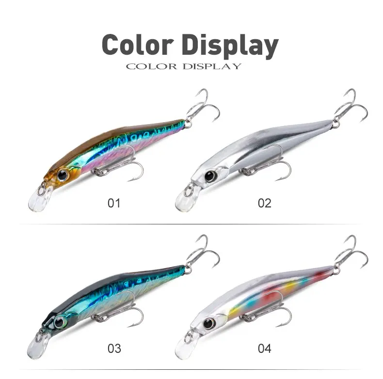 Künstler FR Silence Sinking Minnow Angelköder 80 mm 105 mm Jerkbaits Gute Action-Wobbler Hochwertige harte Köder Wolfsbarsch – Detail 9