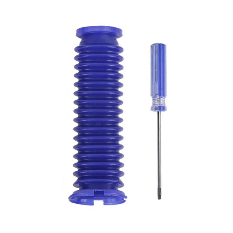 B06B-For Dyson Omni-Glide Soft Velvet Roller Suction Head Blue Hose Replacement Home Cleaning Vacuum Cleaner Accessories