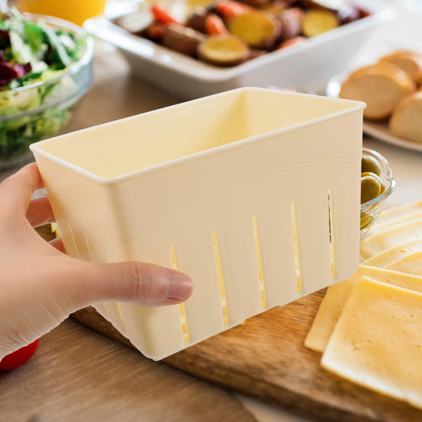 Homemade Cheese Pressing Plate Tofu Film Dishwasher Safe Mould Making Mold 3 Sets
