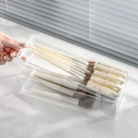 Transparent Basket Lipstick Eye Shadow Makeup Brush Drawer Compartment Storage Box Sorting Box Desktop Storage Box Cosmetics 2