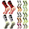 Colorful Football Socks Mid Cushion Anti Slip Sports Training Outdoor Thick Terry Running Socks for Men