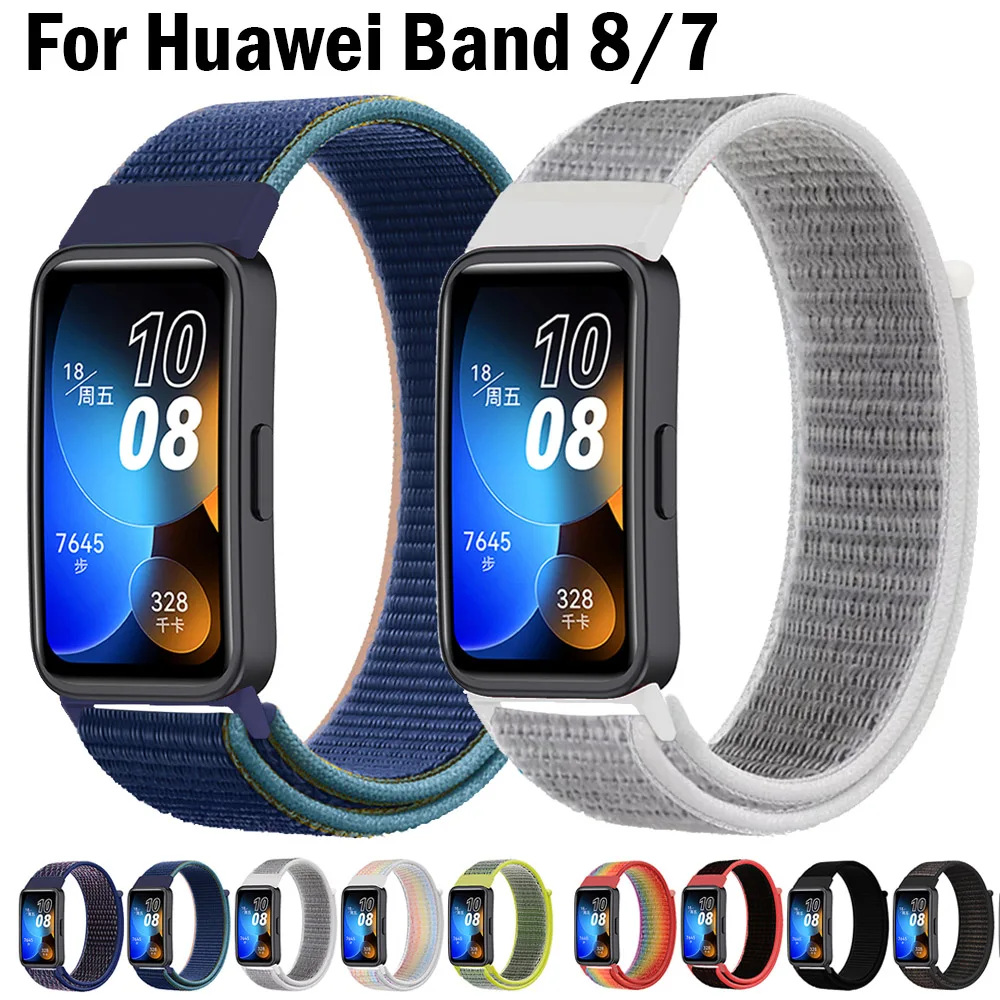 

Nylon Breathable Strap for Huawei Band 8 7 Accessories Replacement Straps Wristband Belt Suitable for Summer