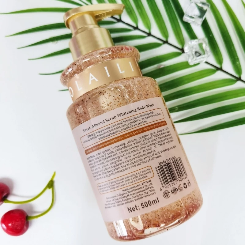 Scrub Body Wash Vitamin Almond Essences Moisturizing Shower Gels 16.9fl-oz New